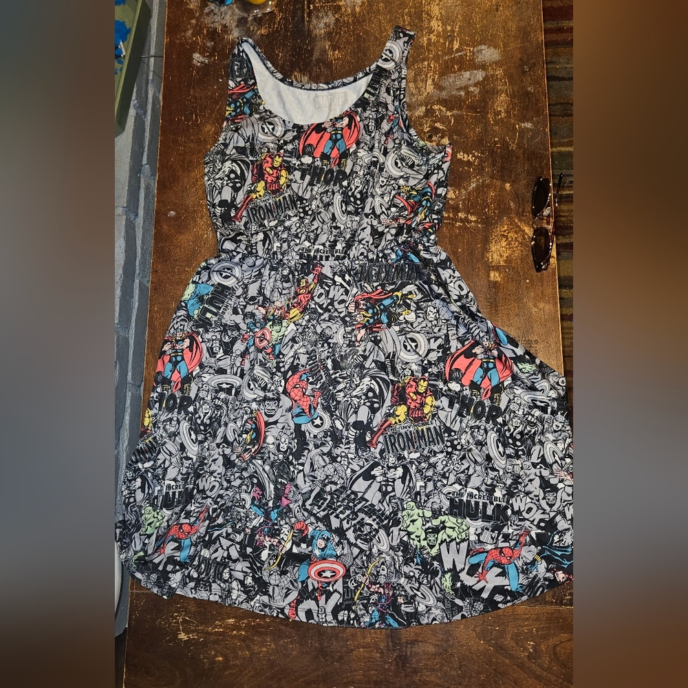 Marvel comics skate dress